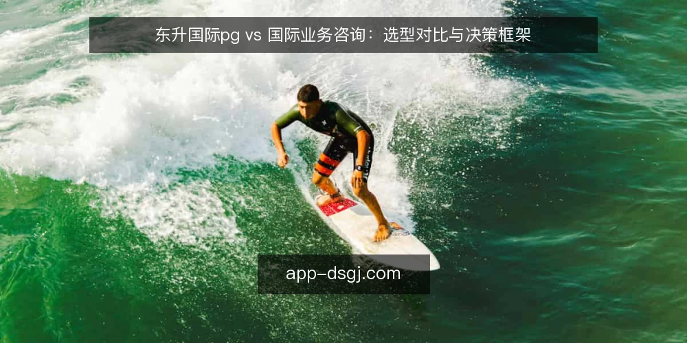 东升国际pg vs 国际业务咨询:选型对比与决策框架 — 明确需求边界 配图