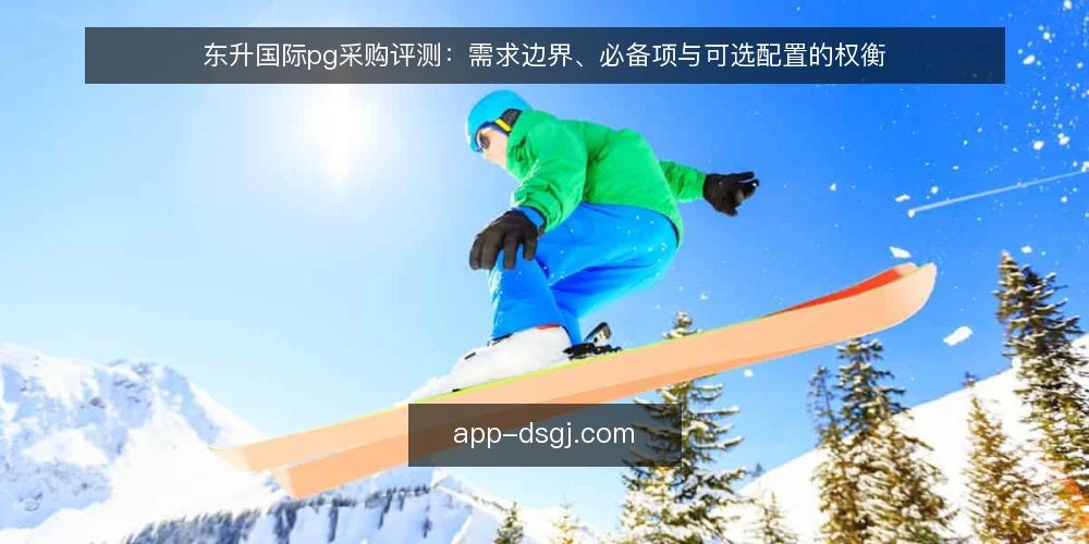 东升国际pg采购评测：需求边界、必备项与可选配置的权衡 — 先定决策标准：采购前的需求边界 配图
